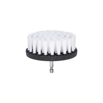 4-Inch Soft Drill Brush Attachment for Carpet, Leather, Upholstery, Glass & Tire Cleaning, Electric Scrubber Tool