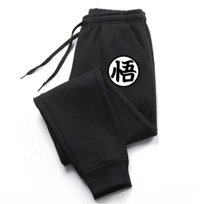 Fitness men's sports pants, long pants, sportswear, jogging pants, Japanese anime Goku printed hip-hop streetwear
