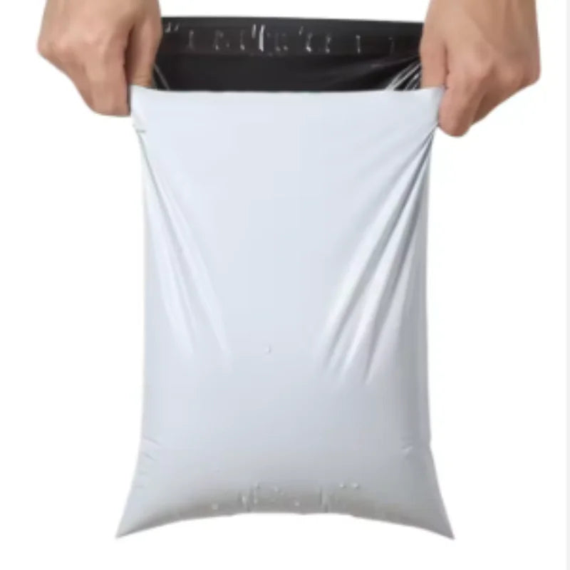 Lots White Self Adhesive Seal Courier Bags Express Mail Envelope Storage Mailing Plastic Packaging Pouch for Express Delivery