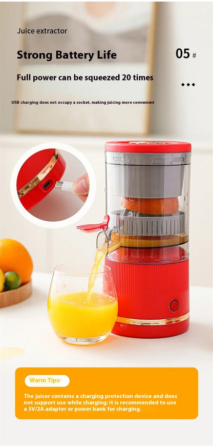 Portable Electric Juicer USB Charging Orange Lemon Fruit Blender Mini Household Wireless Automatic Fresh Citrus Juicer Of Travel