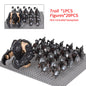 Giant Troll Monster 20Pcs Armored Orc Infantry Figures Medieval Army Building Bricks, Removable Shield Scene Collectible Toy﻿﻿