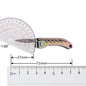 Titanium alloy folding mini knife, portable hanging keychain, unboxing, express delivery knife, household all-in-one knife