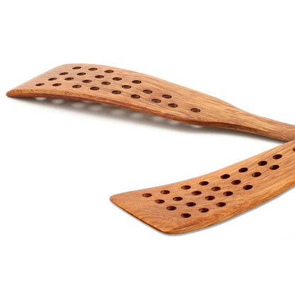 Frying Steak Shovel Filter Shovel Non-Stick Pan Wooden Spatula 24 Holes Kitchen Cooking Tool Kitchen Accessories
