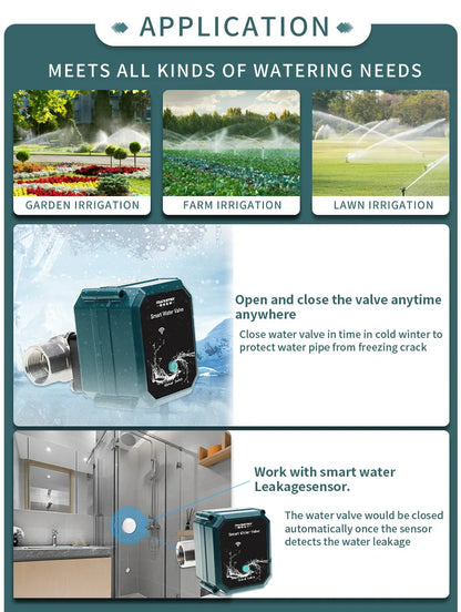 Wifi Tuya Water Valve Shut off Water Rate 0% To 100% Zigbee Ball Valve Garden Smart Faucet Automation Controller Home Assistant
