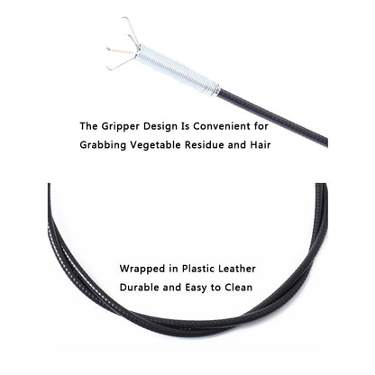 160/60cm Sewer Dredge Pipe Four-claw Hook Sewer Dredging Anti-blocking Tool Telescopic Flexible Claw Reusable Cleaner