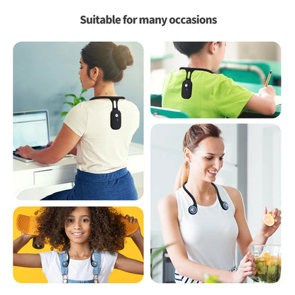 Smart Back Posture Corrector Humpback Vibration Reminder Turtle Neck Corrector for Adult & Child Shoulder Back Straighten