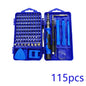 115 in 1 Multifunctional Screwdriver Set Electronic Repair Tools for Computer Phone and Household Use Insulation Screwdriver Kit