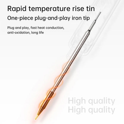 Wireless USB Soldering Iron Kit Replaceable C200S Tip 5-Gear 260-420℃ Auto Sleep Mode 1000mAh Type-C Rechargeable Welding Tool