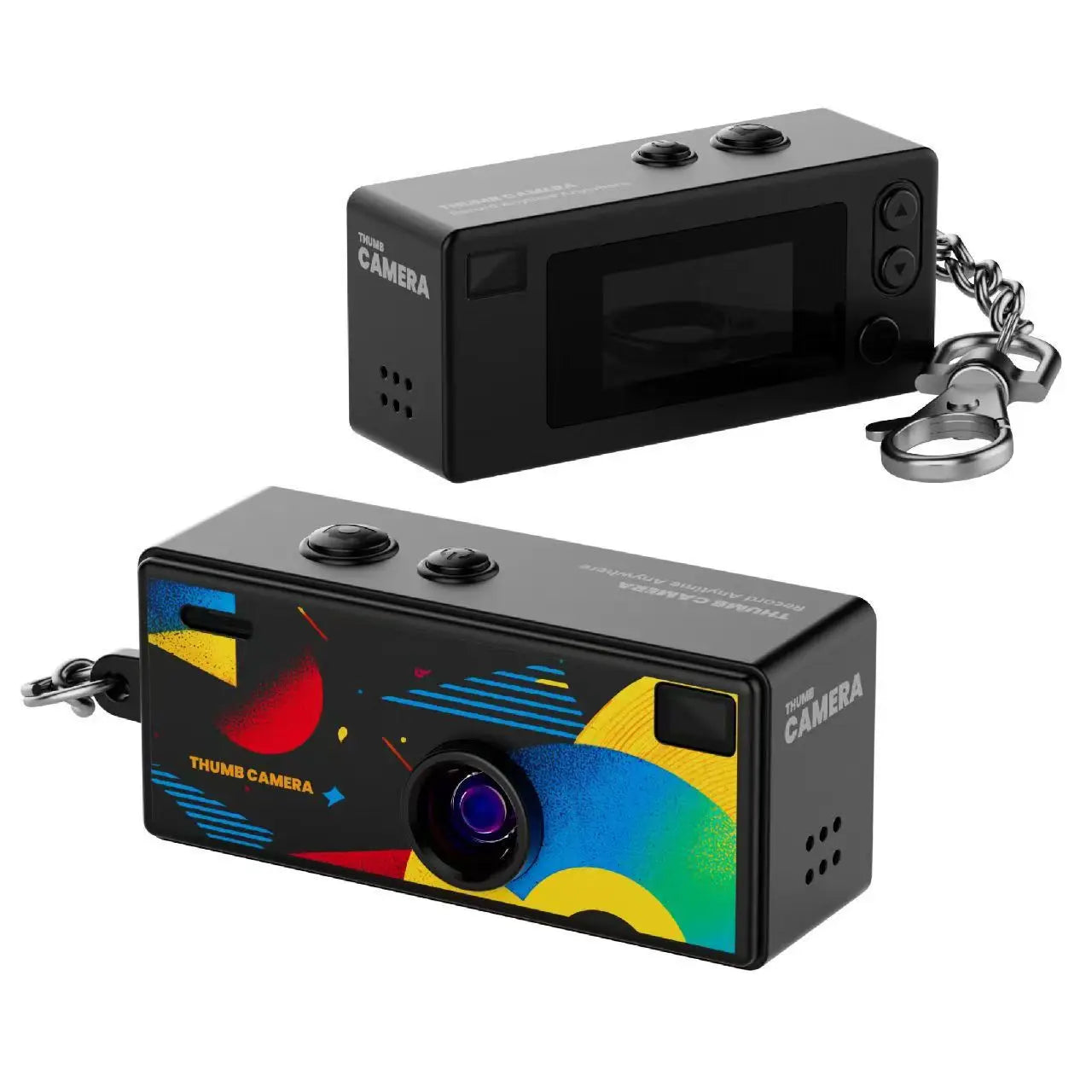 1080p Mini Thumb Camcorder Keychain Camera with Flash and Memory Card Support for Event Photography and Party Recording