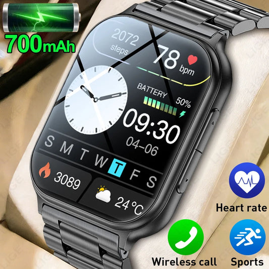 1.83" Smart Watch Sleep Heart Rate Monitor BT Call Messages Notifications Sports Fitness Tracker Watch for Women Men Android iOS