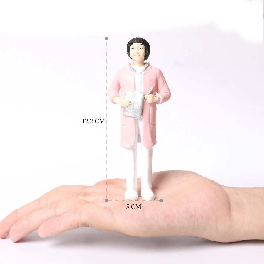 Realistic Professionals Pretend Career People Figures,Representing a Variety Of Occupations From Fire Fighter to Nurse Figurines