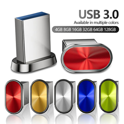 USB3.0 Super Mini USB 3.0 Flash Drive Memory Stick Pen Drive Storage Device Pendrive Cle USB Stick 128GB 64GB 32GB 16GB 8GB 4GB