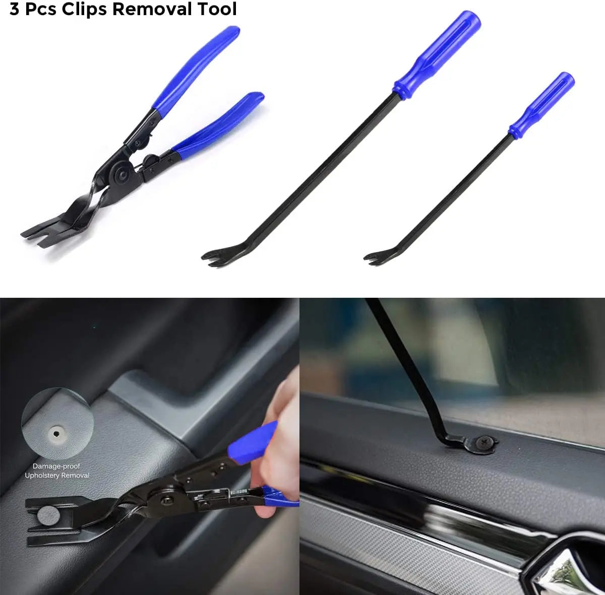 Car Trim Removal Tool Set for Car Audio Dash Door Panel Window Molding Auto Clip Pliers Fastener Remover Pry Tool Kit