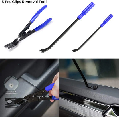 Car Trim Removal Tool Set for Car Audio Dash Door Panel Window Molding Auto Clip Pliers Fastener Remover Pry Tool Kit