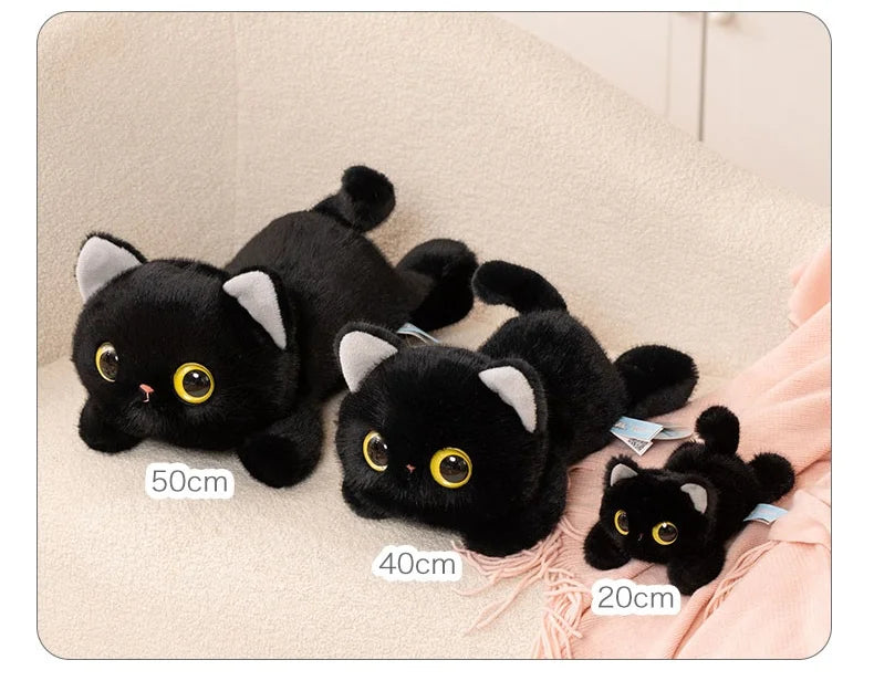 20/40cm Big Eyes Cat Plush Toy Pet Kitten Plush Doll High Quality Exquisite Cat Soft Comfortable Pillow Birthday Gift