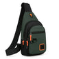 Portable Waterproof Men’s Chest Bag, Lightweight Crossbody Backpack, Black Army Green Lake Green Optional for Outdoor Daily Use