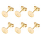 50pcs/Bag 925 Silver Stainless Steel Earring Studs Blank Post Base Pins With Earring Plug Findings Ear Back For Jewelry Making