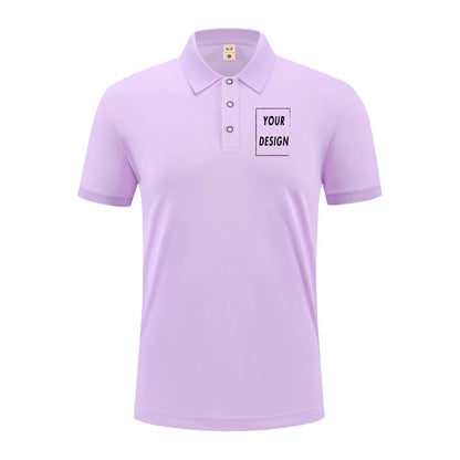 2025 Summer Causal Polo Shirt Custom Logo Printed Text Picture Brand Embroidery Personal Design Breathable Men And WomenTops