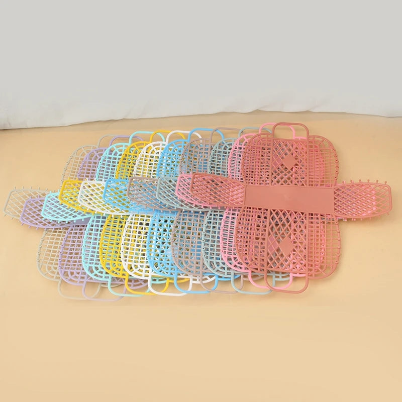 Summer Jelly Bag Portable Vegetable Basket Hollow Jelly Bag Girl Large Capacity Holiday Handbag Jelly Beach Tote Bags Organizer