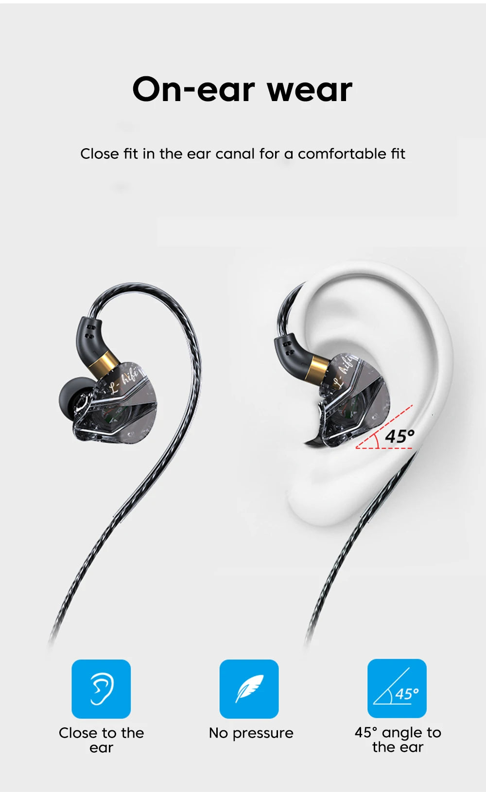OLAF DAC Type C Earphones Wired Headset USB C Gamer Headphones Cable Handsfree Type-C Earbuds For iPhone16 15 Samsung S23 Xiaomi