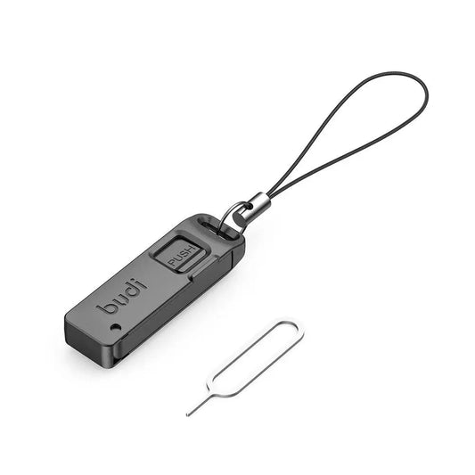 Multifunctionele kaartslot opslagdoos TF SIM-kaartejector opslagslot met Lanyard Anti-verloren SIM-kaartverwijderingsnaalden 1pc