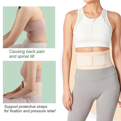 1pc New Thin Back Brace for Lower Back Pain Lumbar Support Belt for Men and Women, Waist Support for Lower Back Pain Relief