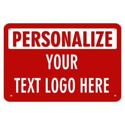 Customize Your Logo Metal Tin Sign, Personalize Your Text Here Wall Decor, Tin Sign, Home Decor, Plaques Art Poster, WYD12