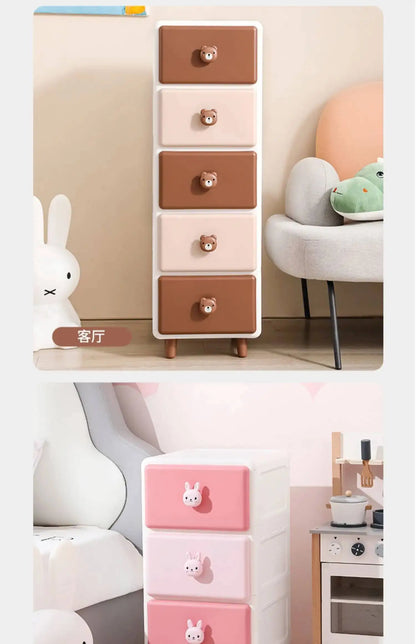 Cute Children Nightstands Nordic Pink Korean Children Nightstands Corner Cabinets Nachtkastje Kids Bedroom Furniture YN50CN