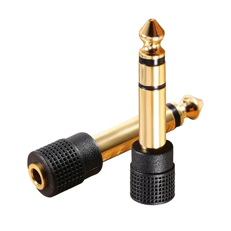2/4/8Pcs Gold Plated 6.35mm Male Plug to 3.5mm Female Connector Stereo Plug for Microphone Headphone Audio Speaker Adapter