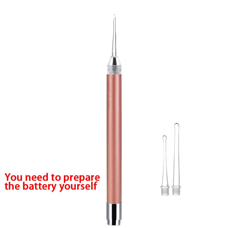 Ear wax remover with light LED Wax Removal Luminous Ear Scoop Cleaner Handy Ear Picking Tool for Hygiene and Health