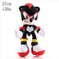 New Super Sonic Cartoon Plush Toy Shadow Amy Knuckle Tail Plush Keychain Toy Hedgehog Anime Soft Padded Doll Kids Fun Fan Gifts