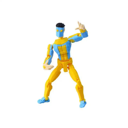 3d Printed Blue-Masked Invincible T13 Dummy13 Multi-Jointed Movable 3d Printed Shapeshift Toys Action Figure Custom Toy