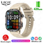 LIGE New Military Smart Watch Men Outdoor Sports 3ATM Waterproof  Blood Oxygen Bluetooth Call Watches Men Smartwatch For Android