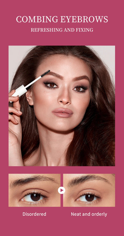QIBEST Transparent Eyebrow Gel Long Lasting Shape Natural Three Dimensional Moisturizing Eyebrow Styling Gel Makeup Brow Soap
