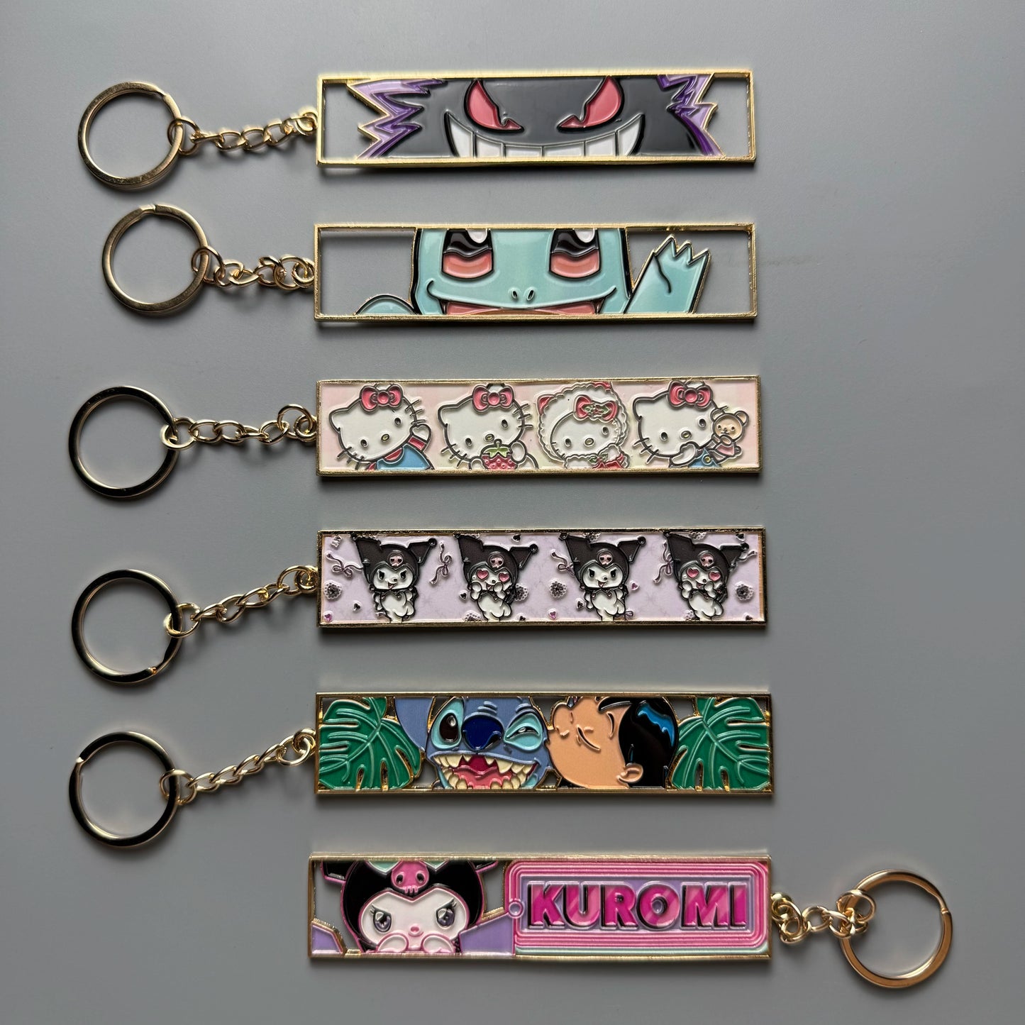Anime Metal Hollow Out Keychains Bookmark Cute Jet Manga Fashion Bag Key Tag Jewelry Accessory Key Ring Holder Gift Anime