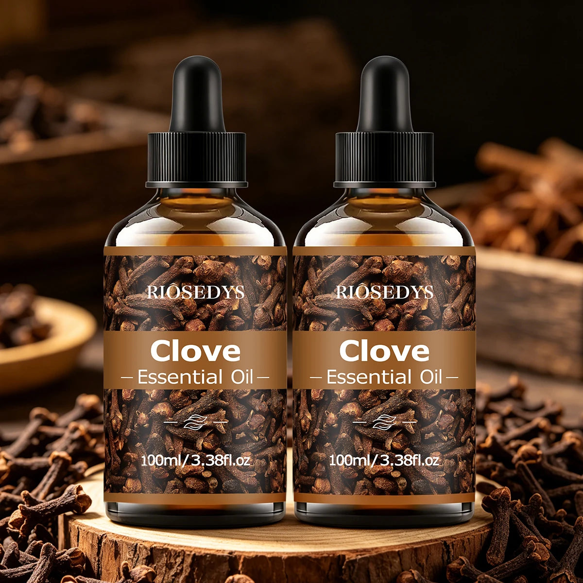 100ml CLOVE ESSENTIAL OIL Suitable For Massage And Skincare, Deeply Nourishes And Moisturizes, And Improves Skin Condition.