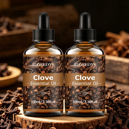100ml CLOVE ESSENTIAL OIL Suitable For Massage And Skincare, Deeply Nourishes And Moisturizes, And Improves Skin Condition.