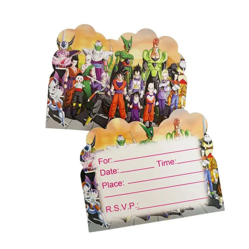 Anime Dragon Ball Party Favors Seal Stamps Slap Bracelets Stickers Gifts Bag Goodie Bag Fillers Birthday Party Gifts Wedding