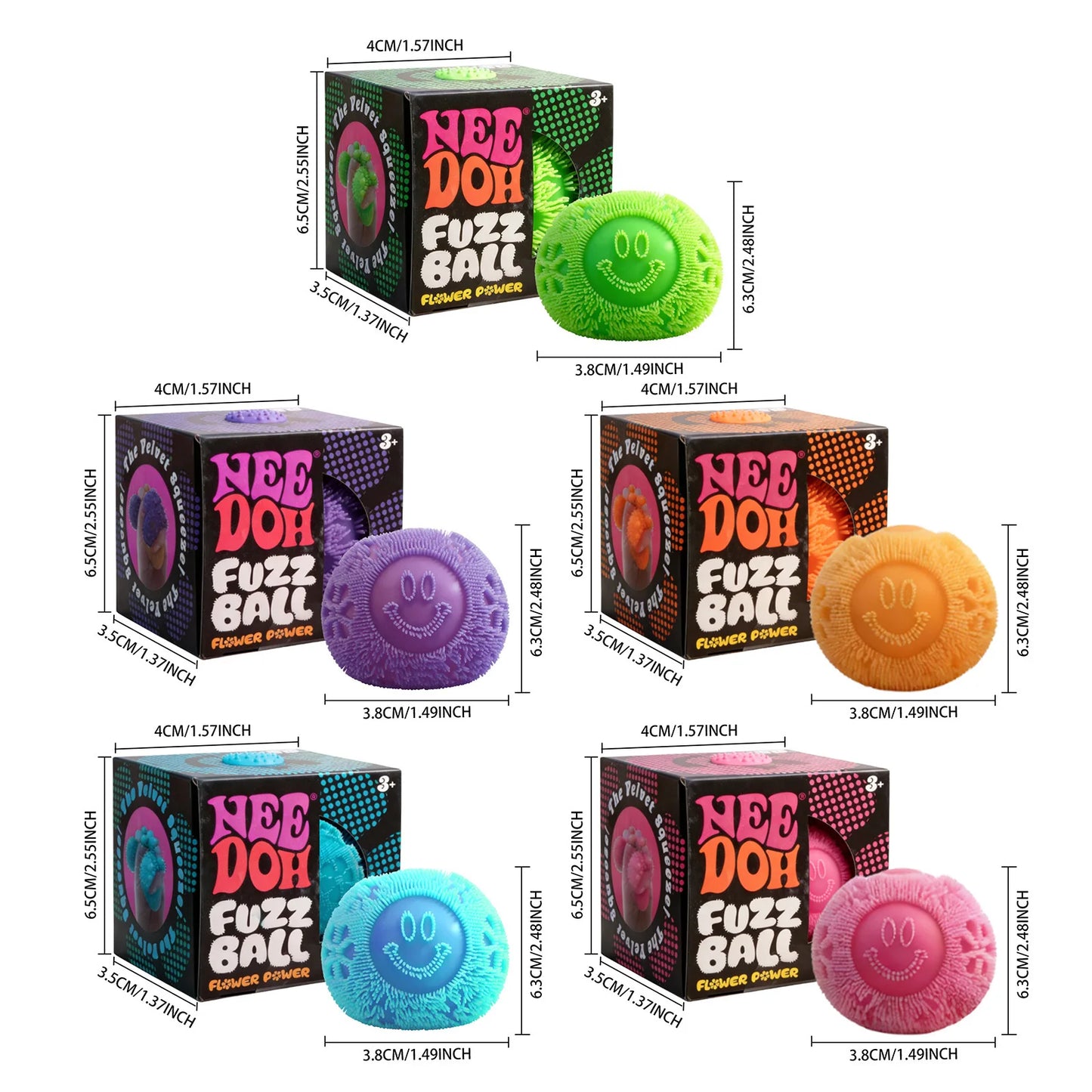 Fuzz Ball Blind Box Series Desktop Ornament Stress Relief Toys Suitable For People Under Pressure Fun Soft Stress Ball*-.