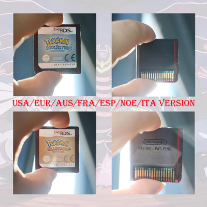 NOE/ESP/ITA/FRA/USA/EUR/AUS Version Pokemon HeartGold SoulSilver Platinum Diamond PearlVideo Game Card For DS 2DS 3DS Console