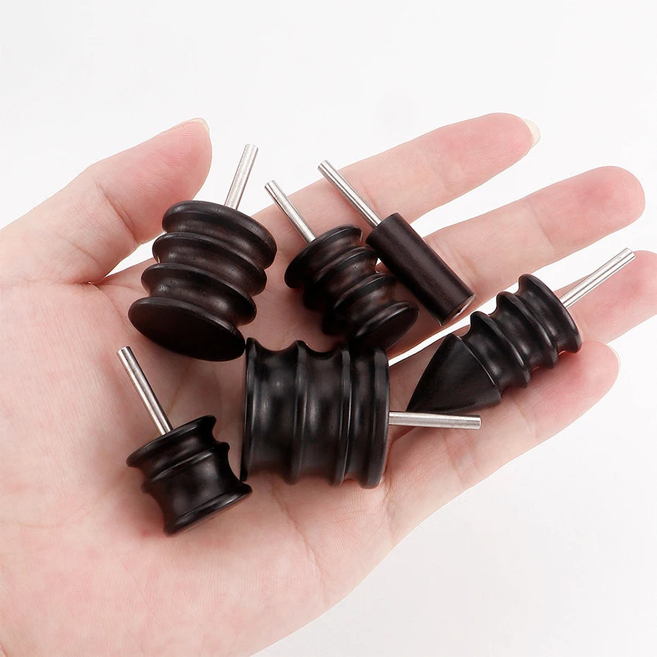 Leather Burnished Bits for Rotary Burnisher Tools PU Leather Burnishing Tool Tips for Clean Edges of DIY Leather Crafts Projects