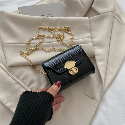 Trendy Mini Shoulder Bag Casual Chain Messenger Bag Daily Commuting Bag Lipstick Coin Purse