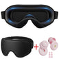 Sleep Mask ,Blackout Eye Masks for Sleep - 3D Breathable Soft Comfortable Eye Mask With Noise-cancelling earplugs