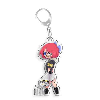 For The Amazing Digital Circus Ragatha Pomni Gangle Caine  Acrylic Selfmade Cute Cartoon Anime Keychain Pendant Toy Gifts 5cm