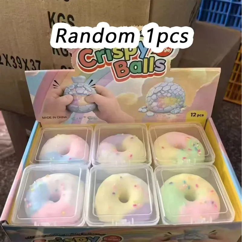 Multiple Series Squishy Stress Balls Slow Rebound Wax Skin Squeeze Toys Adult Quiet Sensory Fidget Toy Soothing Relieving Stress