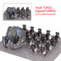 Giant Troll Monster 20Pcs Armored Orc Infantry Figures Medieval Army Building Bricks, Removable Shield Scene Collectible Toy﻿﻿