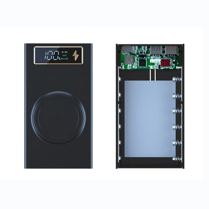 6* 18650 Power Bank Case Wireless Fast Charge PD CX6 For Smart Phone Charging Flashlight Dual USB DIY Battery Storage Boxes