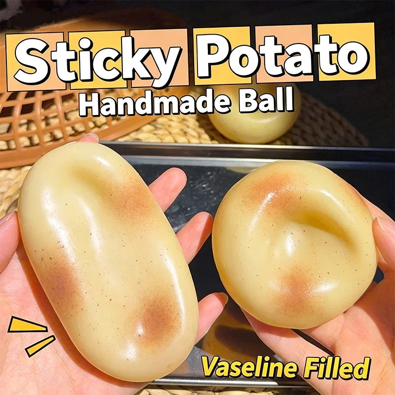 Squishy Potato Stress Ball Fidget Toy with Vaseline Plasticity Soft Feel No Rebound Anti-Stress ASMR Sensory Squeeze Toy