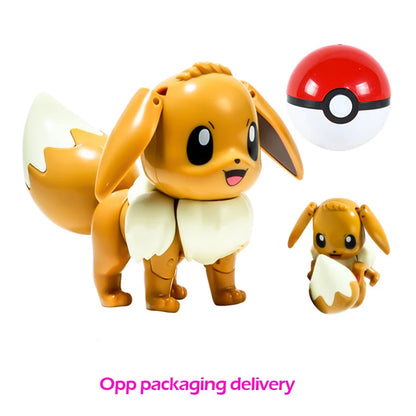 Pokemon ball deform Figure Pikachu Charizard Venusaur Blastoise Gyarados Solgaleo Lunala Action Figurine pokeball poke child Toy