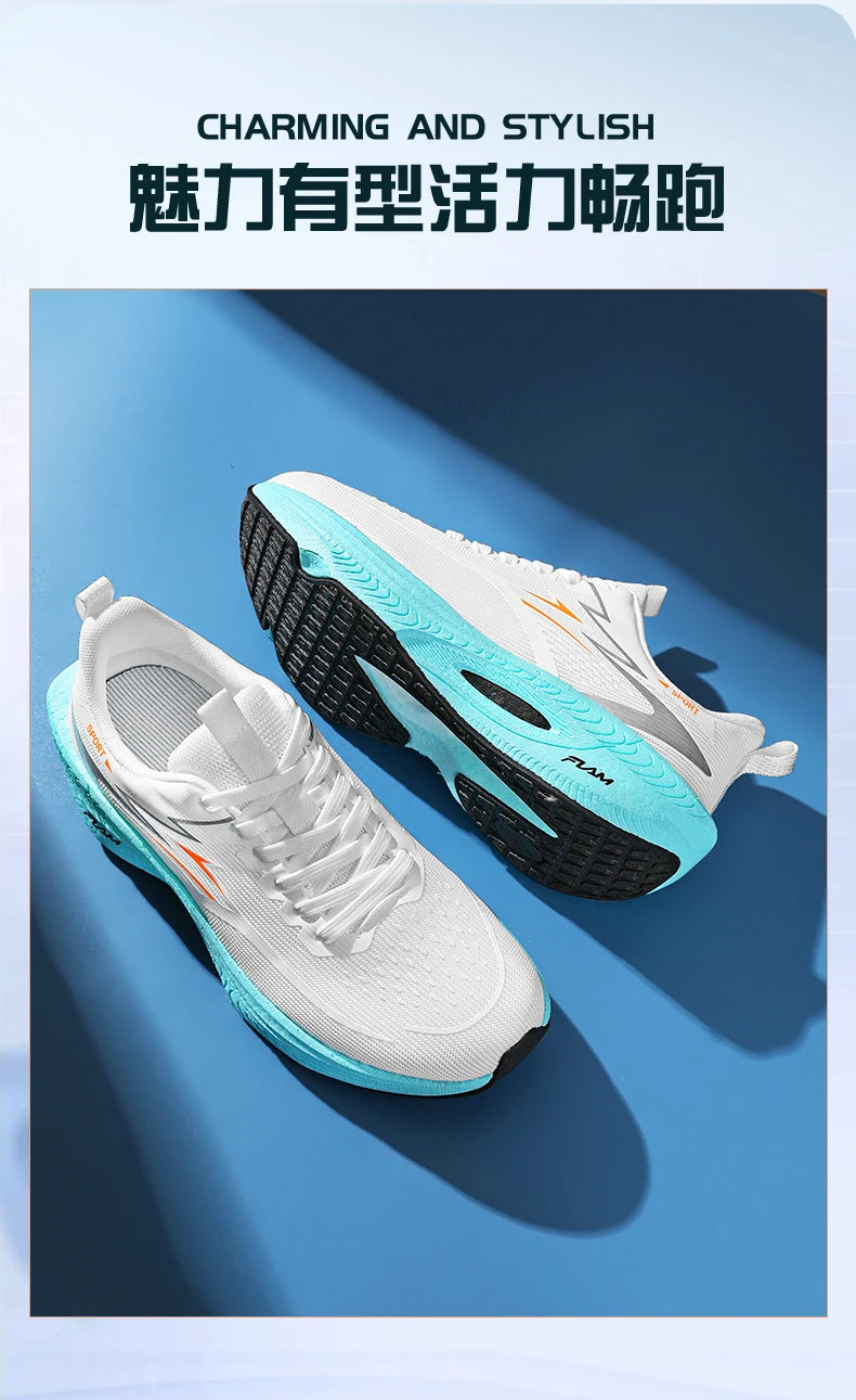 Marathon Running Shoes Men Casual Carbon Board Sports Breathable Lightweight Women's Comfortable Athletic Antiship Sneakers New